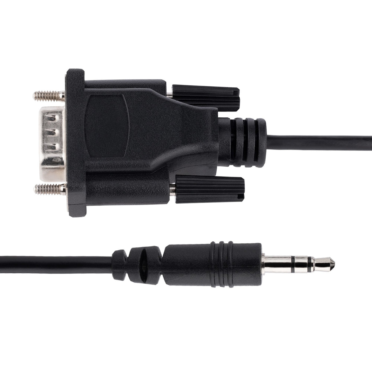 STARTECH 3ft (1m) DB9 to 3.5mm Serial Cable for Serial Device Configuration | RS232 DB9 Male to 3.5mm Cable for Calibrating Projectors | Digital Signage | TVs via Audio Jack (9M351M-RS232-CABLE) (9M351M-RS232-CABLE)