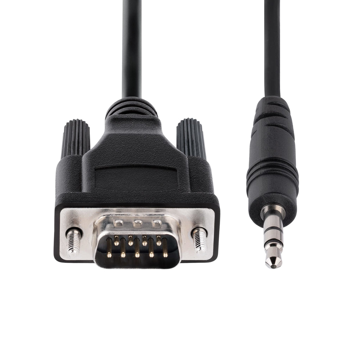 STARTECH 3ft (1m) DB9 to 3.5mm Serial Cable for Serial Device Configuration | RS232 DB9 Male to 3.5mm Cable for Calibrating Projectors | Digital Signage | TVs via Audio Jack (9M351M-RS232-CABLE) (9M351M-RS232-CABLE)