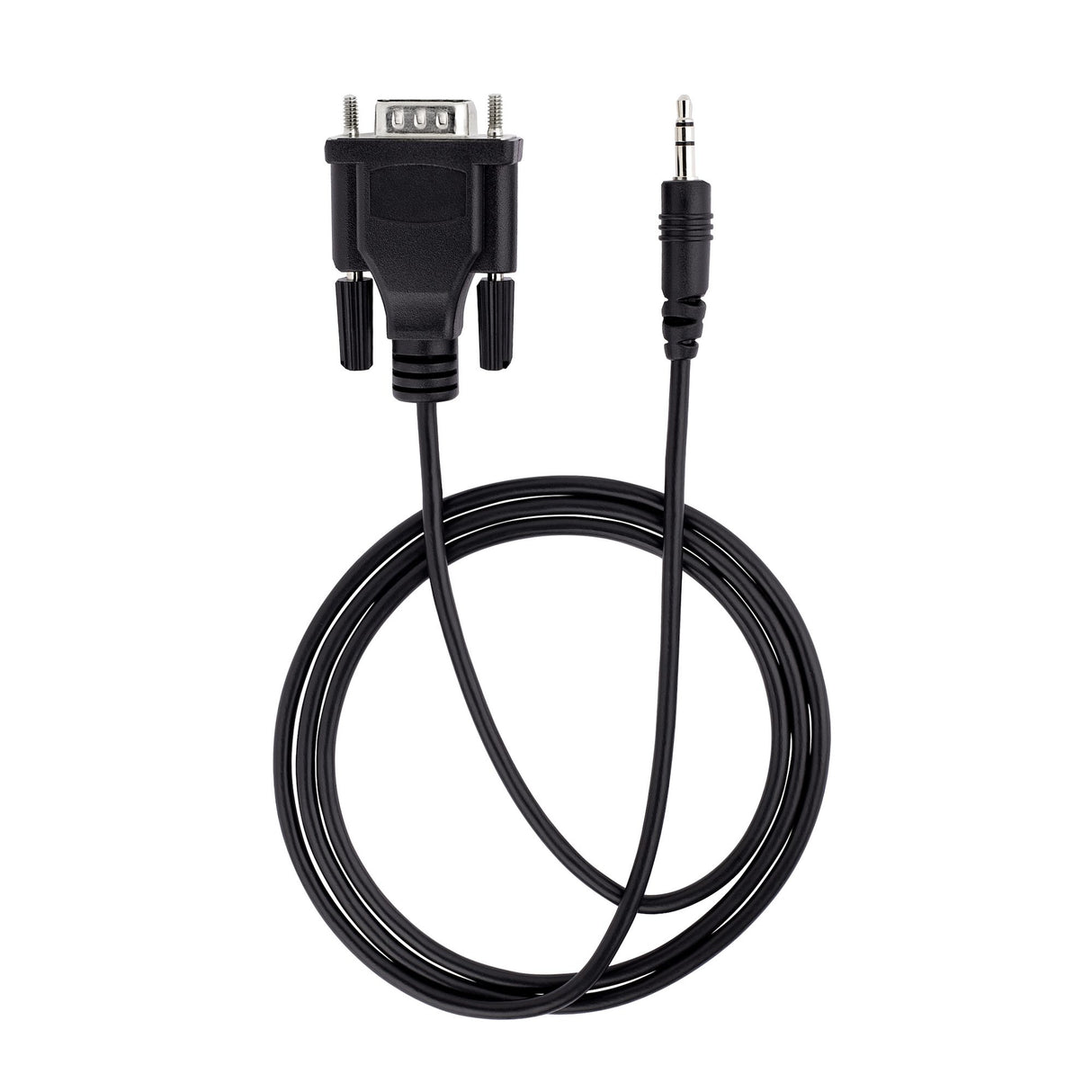 STARTECH 3ft (1m) DB9 to 3.5mm Serial Cable for Serial Device Configuration | RS232 DB9 Male to 3.5mm Cable for Calibrating Projectors | Digital Signage | TVs via Audio Jack (9M351M-RS232-CABLE) (9M351M-RS232-CABLE)