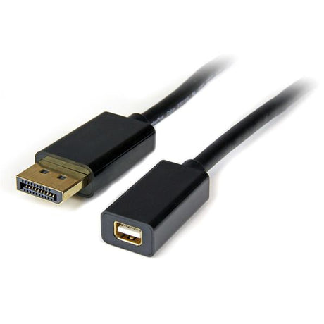 STARTECH 3ft (1m) DisplayPort to Mini DisplayPort Cable - 4K x 2K UHD Video - DisplayPort Male to Mini DisplayPort Female Adapter Cable - DP Computer to mDP 1.2 Monitor Extension Cable (DP2MDPMF3) (DP2MDPMF3)