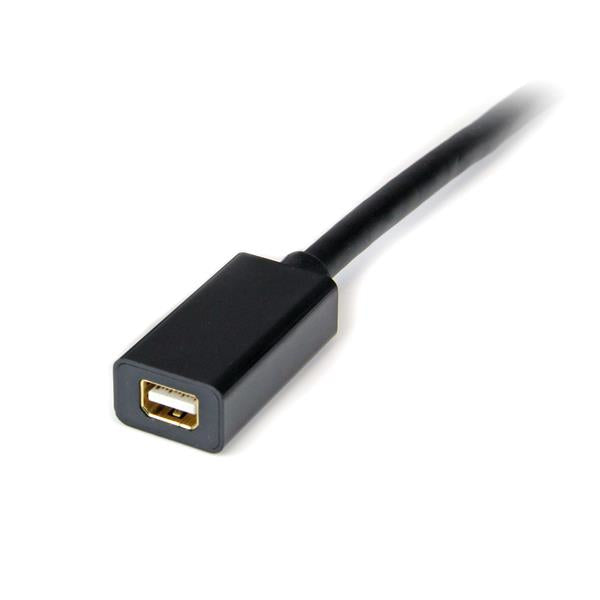 STARTECH 3ft (1m) DisplayPort to Mini DisplayPort Cable - 4K x 2K UHD Video - DisplayPort Male to Mini DisplayPort Female Adapter Cable - DP Computer to mDP 1.2 Monitor Extension Cable (DP2MDPMF3) (DP2MDPMF3)
