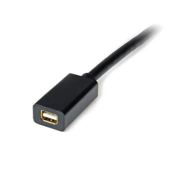STARTECH 3ft (1m) DisplayPort to Mini DisplayPort Cable - 4K x 2K UHD Video - DisplayPort Male to Mini DisplayPort Female Adapter Cable - DP Computer to mDP 1.2 Monitor Extension Cable (DP2MDPMF3) (DP2MDPMF3)