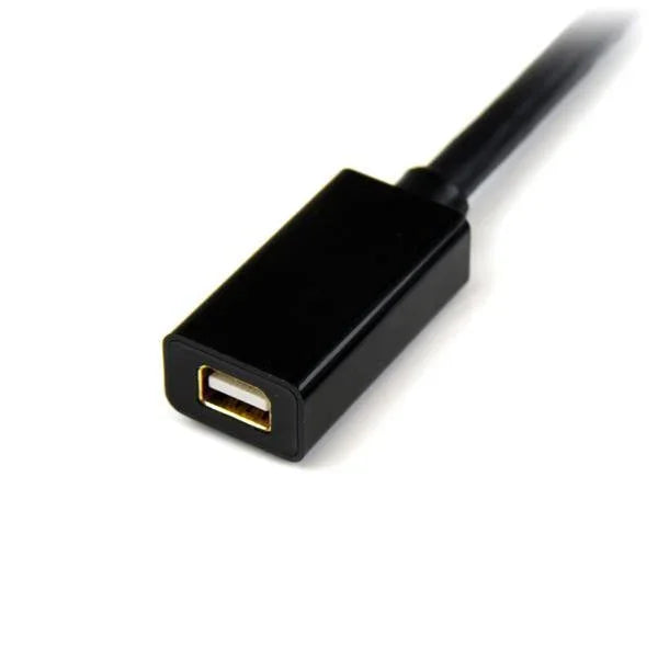 STARTECH 3ft (1m) Mini DisplayPort Extension Cable - 4K x 2K Video - Mini DisplayPort Male to Female Extension Cord - mDP 1.2 Extender Cable (MDPEXT3) (MDPEXT3)