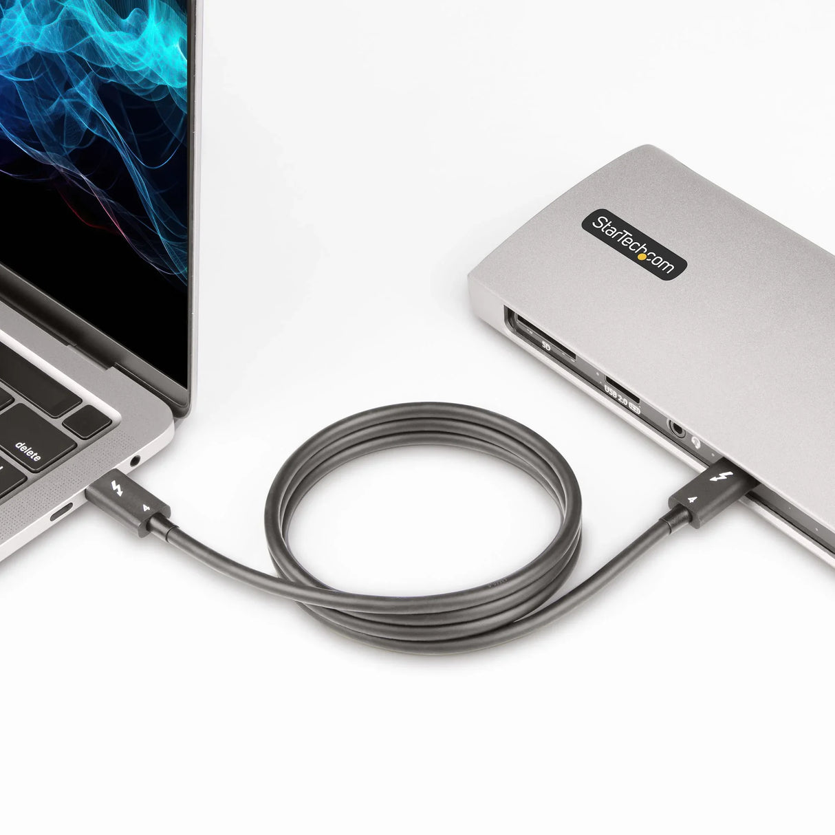 STARTECH 3ft (1m) Thunderbolt 4 Cable - 40Gbps - 100W PD - 4K|8K Video - Thunderbolt Cable - Compatible w| USB4|Thunderbolt 3|USB 3.2|USB Type-C|DisplayPort (TBLT4MM1M) (TBLT4MM1M)