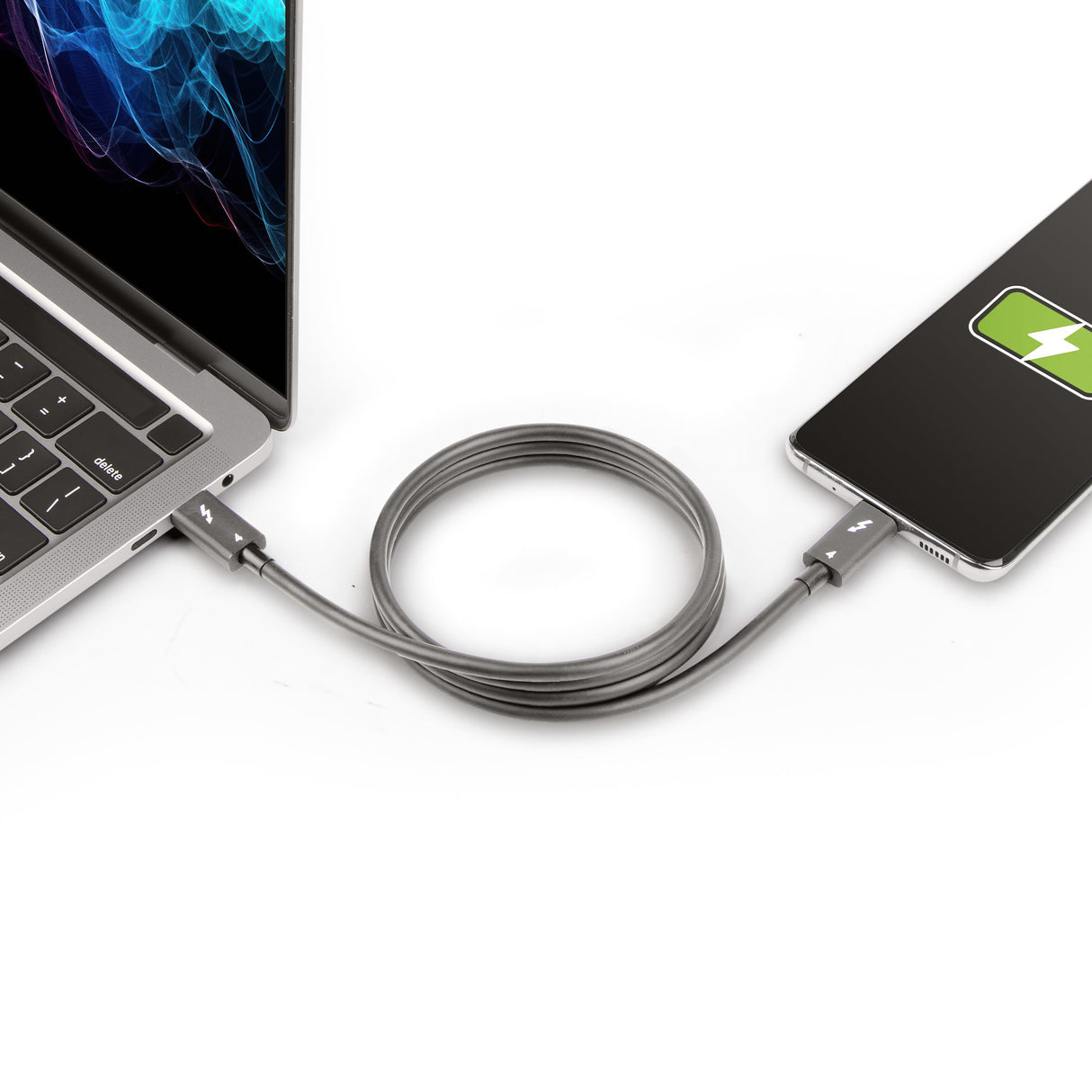 STARTECH 3ft (1m) Thunderbolt 4 Cable - 40Gbps - 100W PD - 4K|8K Video - Thunderbolt Cable - Compatible w| USB4|Thunderbolt 3|USB 3.2|USB Type-C|DisplayPort (TBLT4MM1M) (TBLT4MM1M)