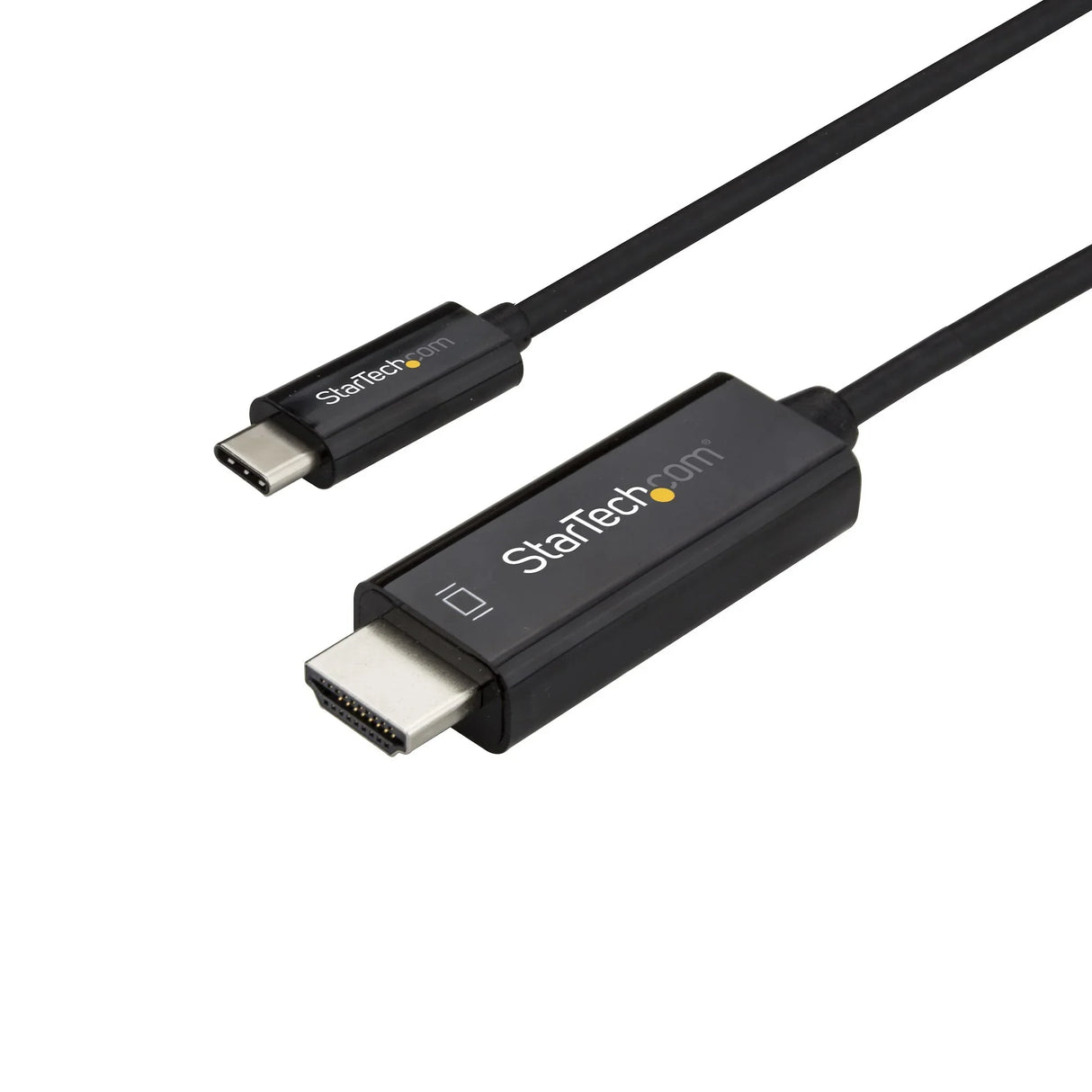 STARTECH 3ft (1m) USB C to HDMI Cable - 4K 60Hz USB Type C to HDMI 2.0 Video Adapter Cable - Thunderbolt 3 Compatible - Laptop to HDMI Monitor|Display - DP 1.2 Alt Mode HBR2 - Black (CDP2HD1MBNL) (CDP2HD1MBNL)