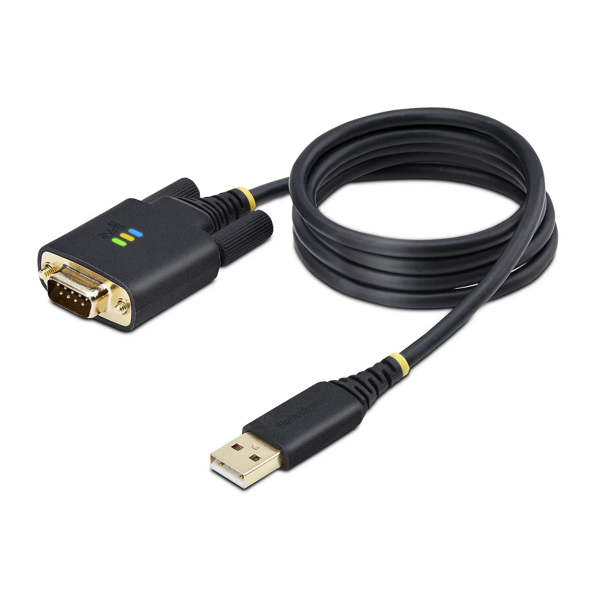 STARTECH 3ft (1m) USB to Serial Adapter Cable | COM Retention | FTDI | USB-A to DB9 RS232 | Interchangeable DB9 Screws|Nuts (1P3FFCB-USB-SERIAL)