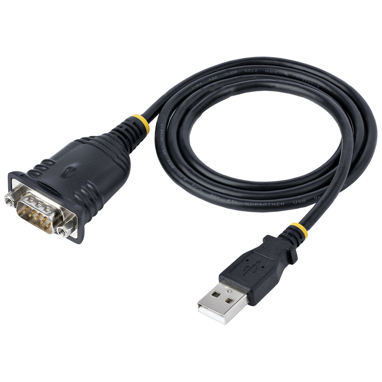 STARTECH 3ft (1m) USB to Serial Cable | DB9 Male RS232 to USB Converter | Prolific IC | USB to Serial Adapter for PLC|Printer|Scanner|Switch | USB to COM Port Adapter | Windows|Mac (1P3FP-USB-SERIAL) (1P3FP-USB-SERIAL)
