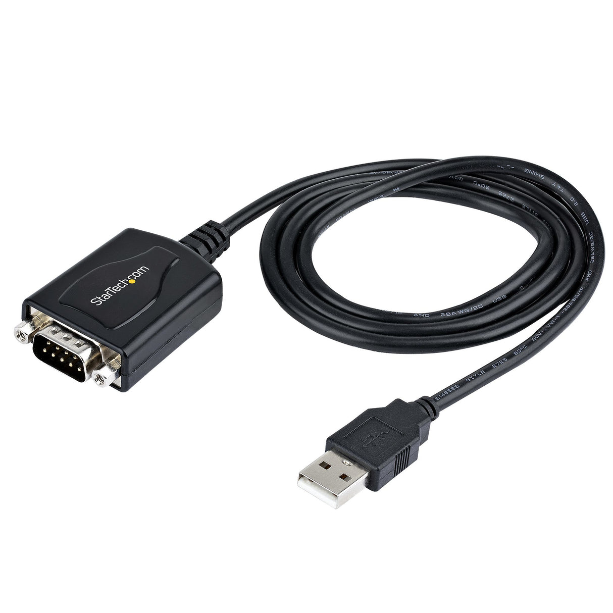 STARTECH 3ft (1m) USB to Serial Cable with COM Port Retention | DB9 Male RS232 to USB Converter | USB to Serial Adapter for PLC|Printer|Scanner | Prolific Chipset | Windows|Mac (1P3FPC-USB-SERIAL) (1P3FPC-USB-SERIAL)