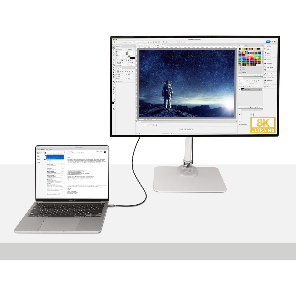 STARTECH 3ft (1m) USB4 Cable | USB-IF Certified USB-C Cable | 40 Gbps | USB Type-C Data Transfer Cable|Cord | 100W Power Delivery | 8K 60Hz | Compatible w|Thunderbolt 4|3|USB 3.2 (CC1M-40G-USB-CABLE) (CC1M-40G-USB-CABLE)