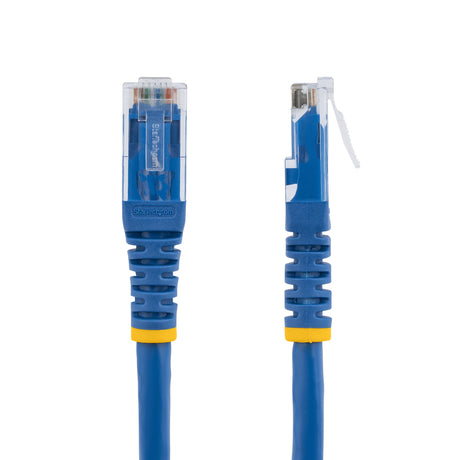 STARTECH 3ft CAT6 Ethernet Cable - Blue CAT 6 Gigabit Ethernet Wire -650MHz 100W PoE RJ45 UTP Molded Network|Patch Cord w|Strain Relief|Fluke Tested|Wiring is UL Certified|TIA (C6PATCH3BL) (C6PATCH3BL)
