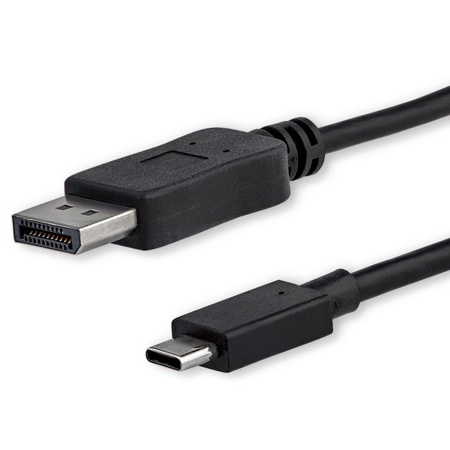 STARTECH 3ft|1m USB C to DisplayPort 1.2 Cable 4K 60Hz - USB-C to DisplayPort Adapter Cable - HBR2 - USB Type-C DP Alt Mode to DP Monitor Video Cable - Works w| Thunderbolt 3 - Black (CDP2DPMM1MB) (CDP2DPMM1MB)