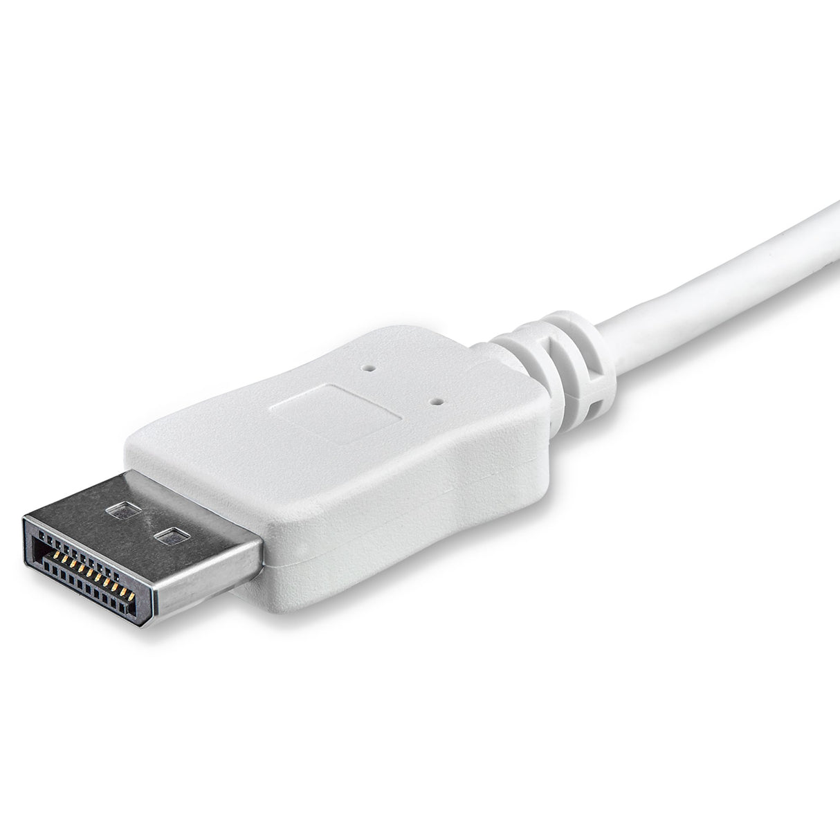 STARTECH 3ft|1m USB C to DisplayPort 1.2 Cable 4K 60Hz - USB-C to DisplayPort Adapter Cable HBR2 - USB Type-C DP Alt Mode to DP Monitor Video Cable - Works w| Thunderbolt 3 - White (CDP2DPMM1MW) (CDP2DPMM1MW)