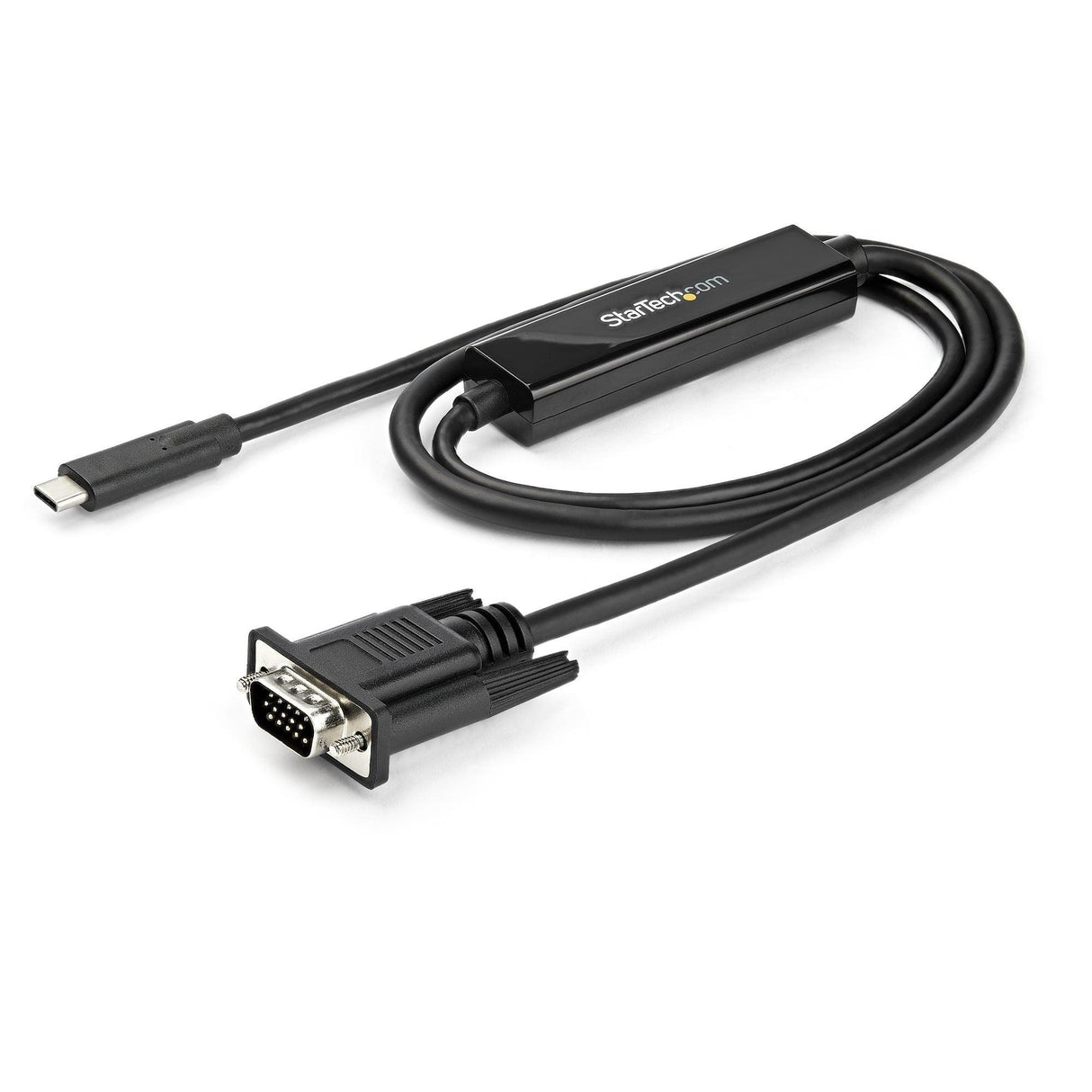 STARTECH 3ft|1m USB C to VGA Cable - 1920x1200|1080p USB Type C to VGA Video Active Adapter Cable - Thunderbolt 3 Compatible - Laptop to VGA Monitor|Projector - DP Alt Mode HBR2 (CDP2VGAMM1MB) (CDP2VGAMM1MB)