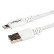 STARTECH 3m (10ft) Long White Apple 8-pin Lightning Connector to USB Cable for iPhone | iPod | iPad - Charge and Sync Cable (USBLT3MW) (USBLT3MW)