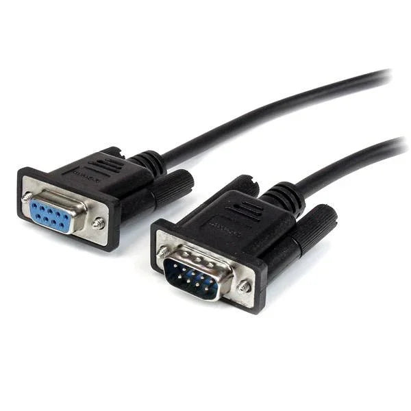 STARTECH 3m Black Straight Through DB9 RS232 Serial Cable - DB9 RS232 Serial Extension Cable - Male to Female Cable (MXT1003MBK)