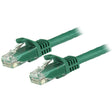 STARTECH 3m CAT6 Ethernet Cable - Green CAT 6 Gigabit Ethernet Wire -650MHz 100W PoE RJ45 UTP Network|Patch Cord Snagless w|Strain Relief Fluke Tested|Wiring is UL Certified|TIA (N6PATC3MGN) (N6PATC3MGN)