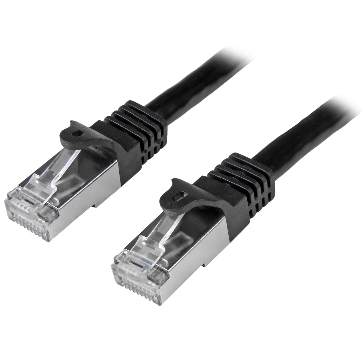 STARTECH 3m Cat6 Patch Cable - Shielded (SFTP) Snagless Gigabit Network Patch Cable - Black Cat 6 Ethernet Patch Lead (N6SPAT3MBK) (N6SPAT3MBK)