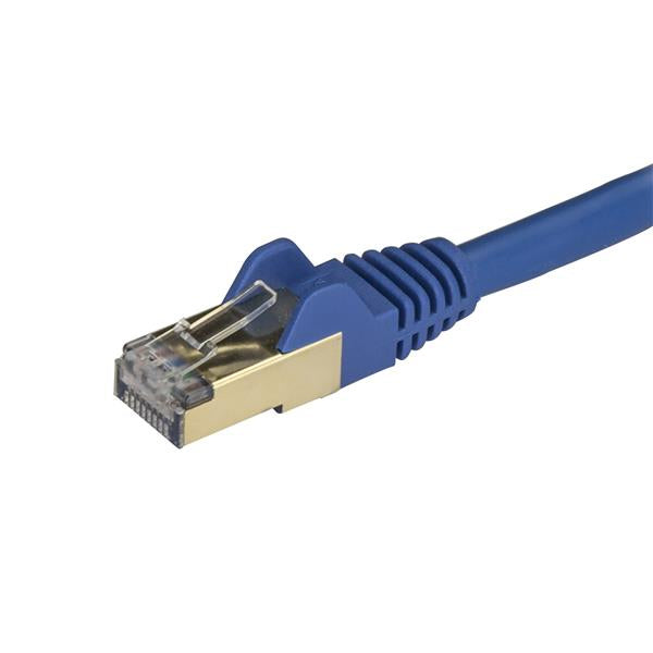 STARTECH 3m CAT6a Ethernet Cable - 10 Gigabit Shielded Snagless RJ45 100W PoE Patch Cord - 10GbE STP Network Cable w|Strain Relief - Blue Fluke Tested|Wiring is UL Certified|TIA (6ASPAT3MBL) (6ASPAT3MBL)