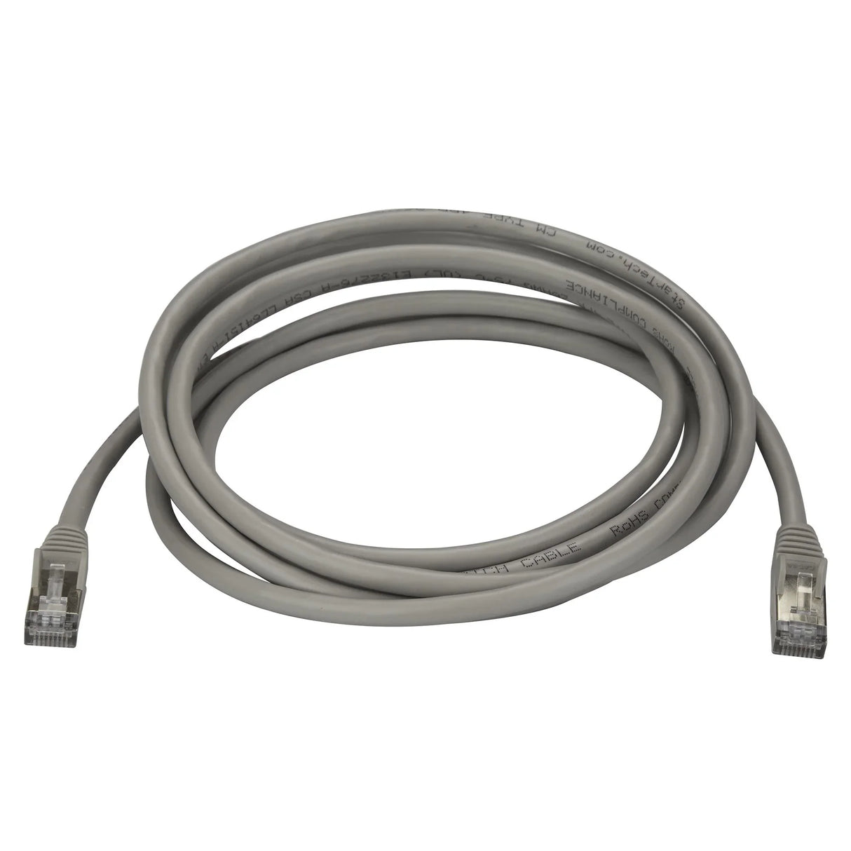 STARTECH 3m CAT6a Ethernet Cable - 10 Gigabit Shielded Snagless RJ45 100W PoE Patch Cord - 10GbE STP Network Cable w|Strain Relief - Grey Fluke Tested|Wiring is UL Certified|TIA (6ASPAT3MGR) (6ASPAT3MGR)