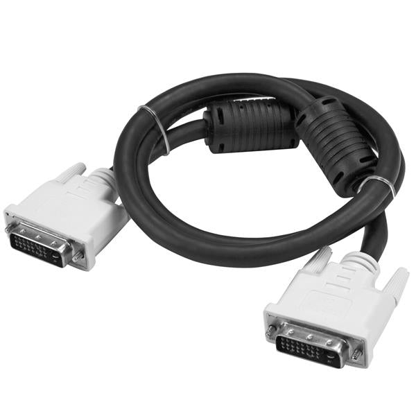 STARTECH 3m DVI-D Dual Link Cable - Male to Male DVI-D Digital Video Monitor Cable - 25 pin DVI-D Cable M|M Black 3 Meter - 2560x1600 (DVIDDMM3M)