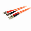 STARTECH 3m Fiber Optic Cable - Multimode Duplex 62.5|125 - LSZH - OM1 - LC to ST Cat6 Patch Cable (FIBLCST3) (FIBLCST3)