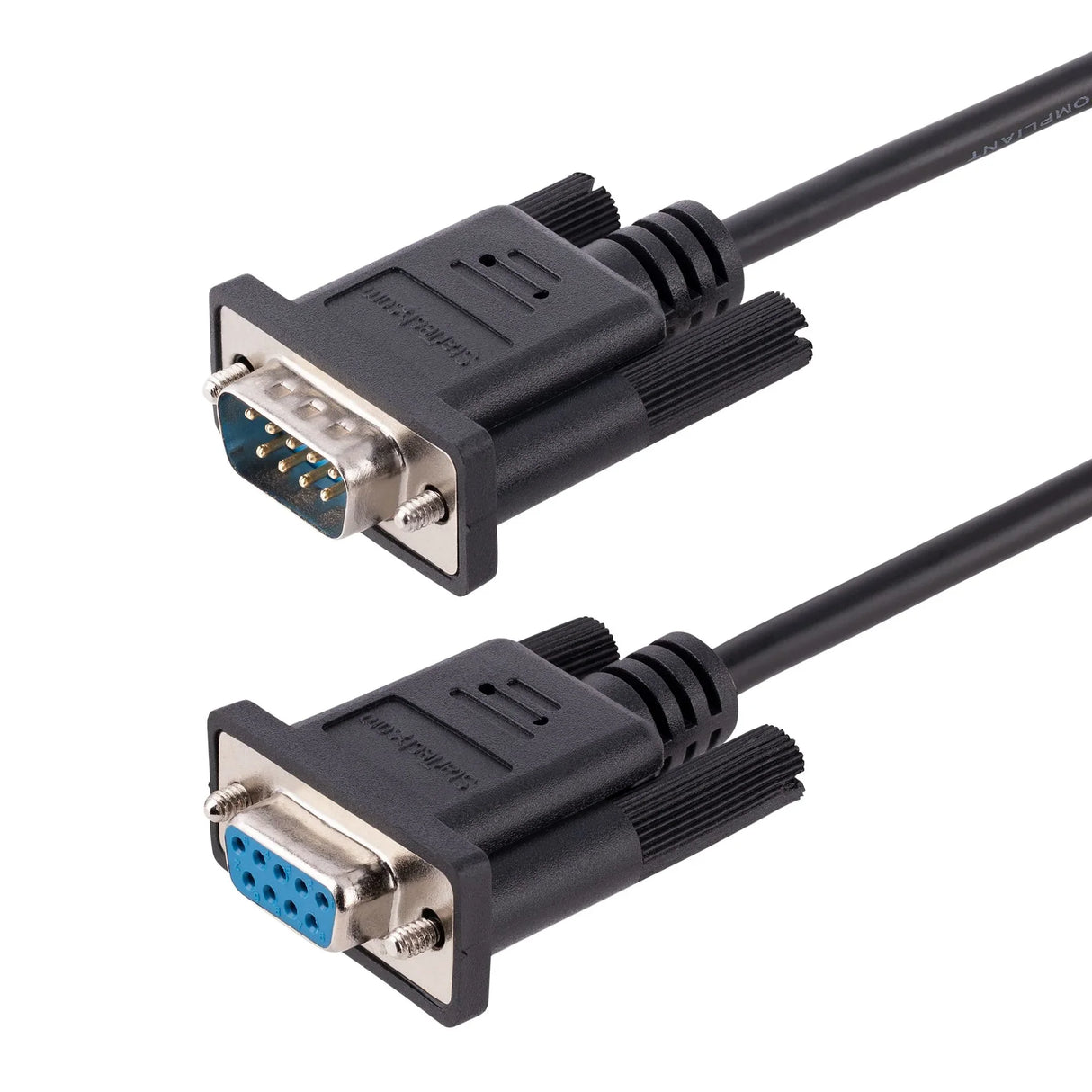 STARTECH 3m RS232 Serial Null Modem Cable | Crossover Serial Cable w|Al-Mylar Shielding | DB9 Serial COM Port Cable Female to Male | Compatible w|DTE Devices | Black | F|M (9FMNM-3M-RS232-CABLE) (9FMNM-3M-RS232-CABLE)