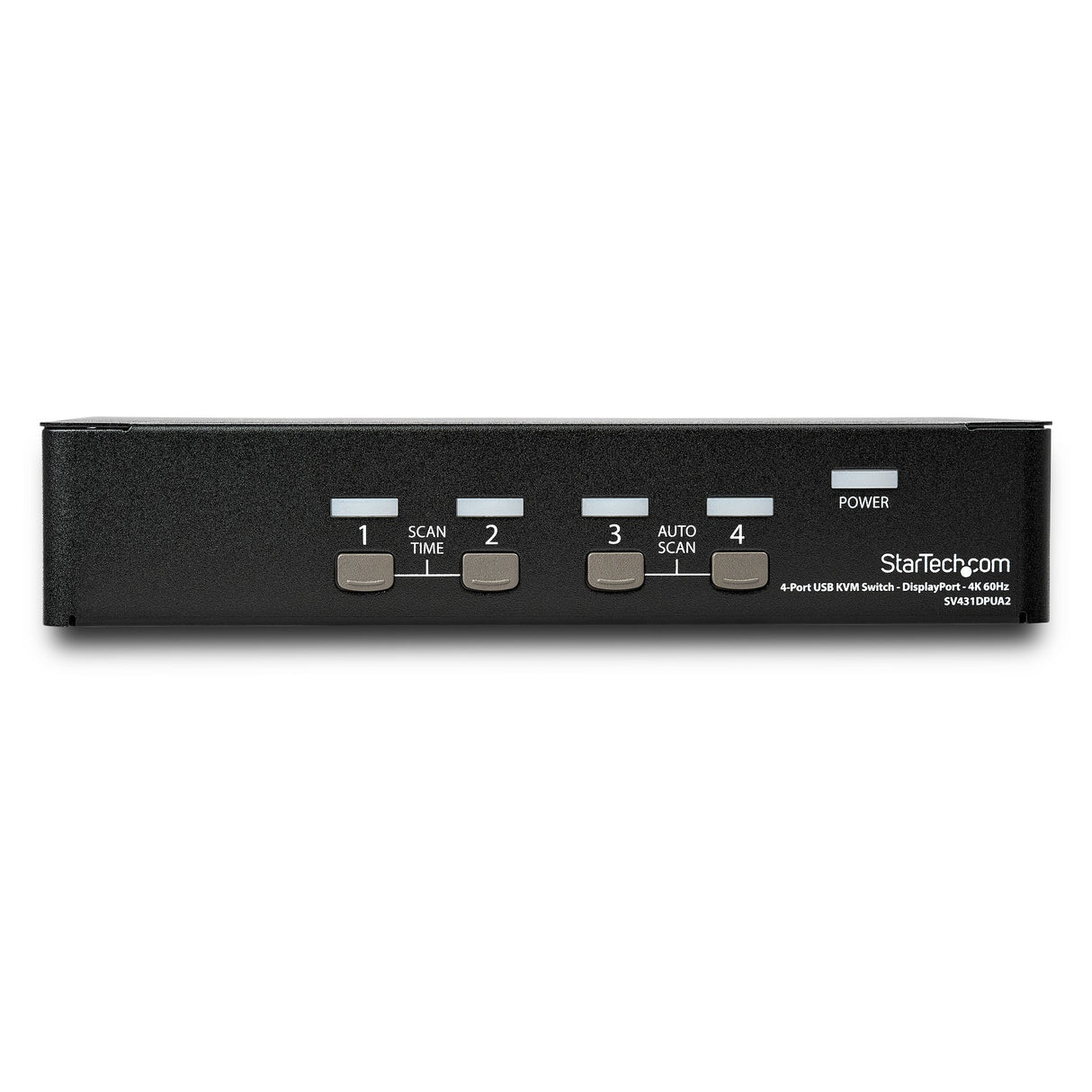 STARTECH 4 Port DisplayPort KVM Switch - 4K 60Hz - Single Display - Dual Port UHD DP 1.2 USB KVM Switch with Integrated USB 2.0 Hub & Audio - Dell | HP | Apple | Lenovo - TAA Compliant (SV431DPUA2) (SV431DPUA2)