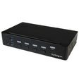 STARTECH 4 Port DisplayPort KVM Switch - DP KVM Switch with Audio and Built-in USB 3.0 Hub for Peripherals - 4K 30Hz (SV431DPU3A2) (SV431DPU3A2)