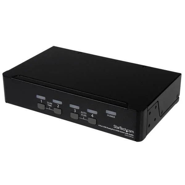 STARTECH 4 Port DisplayPort KVM Switch w| Audio - USB | Keyboard | Video | Mouse | Computer Switch Box for 2560x1600 DP Monitor (SV431DPUA) (SV431DPUA)