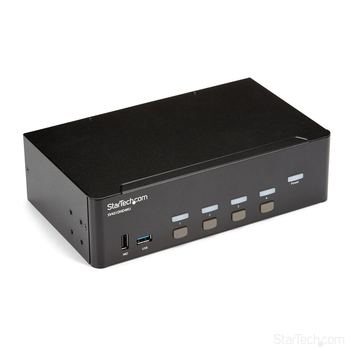 STARTECH 4-Port Dual Monitor HDMI KVM Switch with Audio & USB 3.0 hub - 4K 30Hz - 4 PC Mac Computer KVM Switch Box for HDMI Display (SV431DHD4KU) (SV431DHD4KU)