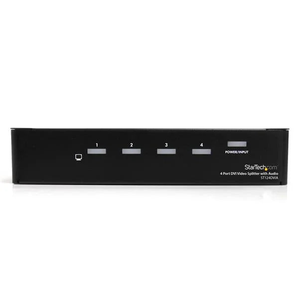 STARTECH 4 Port DVI Video Splitter with Audio (ST124DVIA)