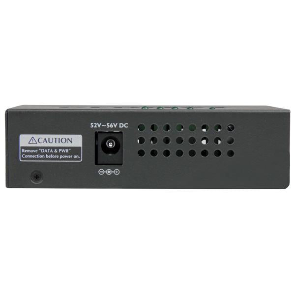 STARTECH 4 Port Gigabit Midspan - PoE+ Injector - 802.3at and 802.3af - Wall-mountable Power over Ethernet Midspan (POEINJ4G)