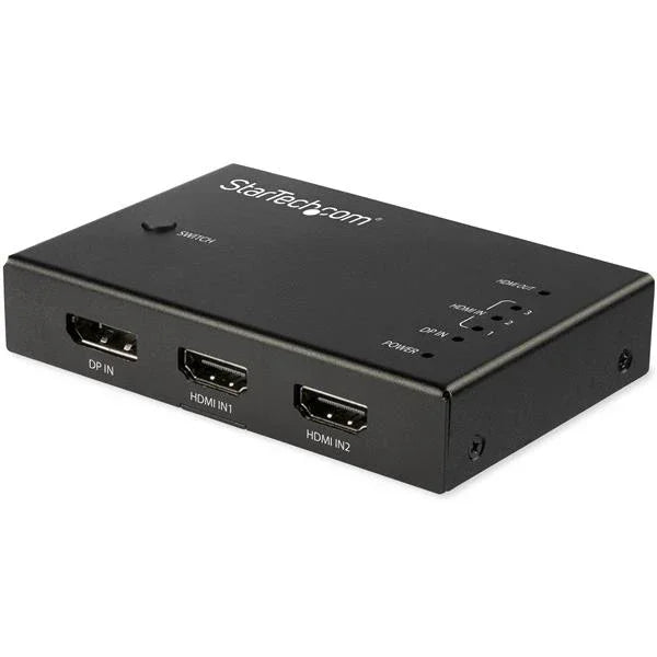STARTECH 4 Port HDMI Video Switch - 3x HDMI & 1x DisplayPort - 4K 60Hz - Multi Port HDMI Switch Box w| Automatic Switcher (VS421HDDP) (VS421HDDP)