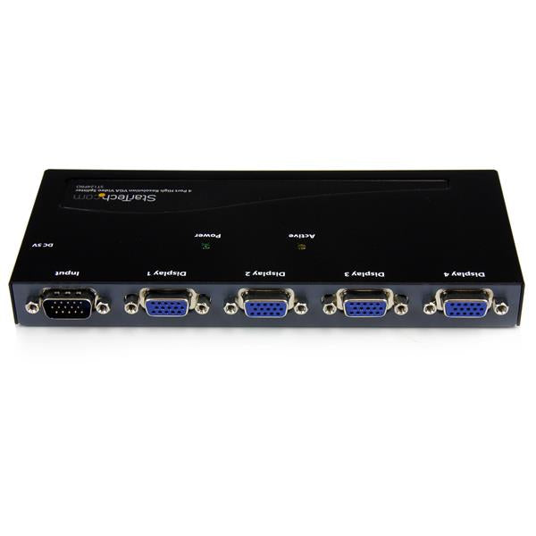 STARTECH 4 Port High Resolution VGA Video Splitter - 350 MHz (ST124PRO)