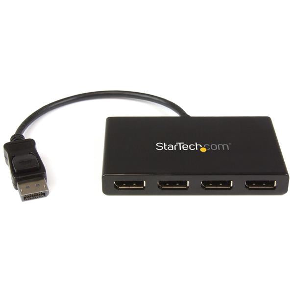 STARTECH 4-Port Multi Monitor Adapter - DisplayPort 1.2 MST Hub - 4x 1080p - DisplayPort Video Splitter for Extended Desktop Mode on Windows PCs Only - DP to Quad DP Monitors (MSTDP124DP) (MSTDP124DP)