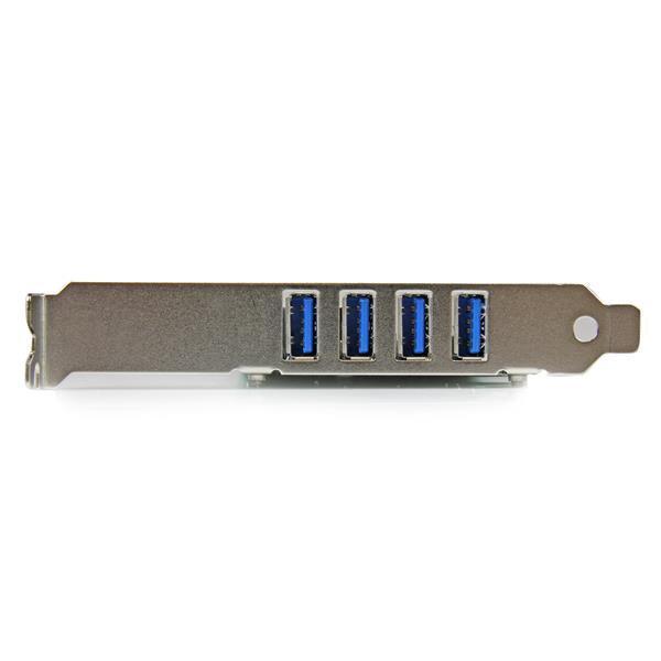 STARTECH 4 Port PCI Express PCIe SuperSpeed USB 3.0 Controller Card Adapter with UASP - SATA Power - USB 3 PCIe Card (PEXUSB3S4V)