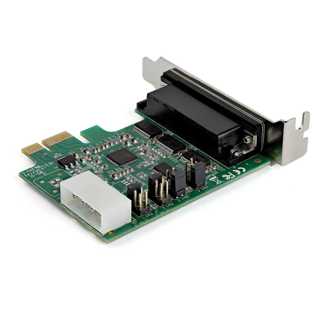 STARTECH 4-port PCI Express RS232 Serial Adapter Card - PCIe RS232 Serial Host Controller Card - PCIe to Serial DB9 - 16950 UART - Low Profile Expansion Card | Windows & Linux (PEX4S953LP) (PEX4S953LP)