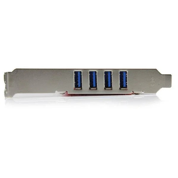 STARTECH 4 Port PCI SuperSpeed USB 3.0 Adapter Card with SATA|SP4 Power - Quad Port PCI USB 3 Controller Card (PCIUSB3S4)