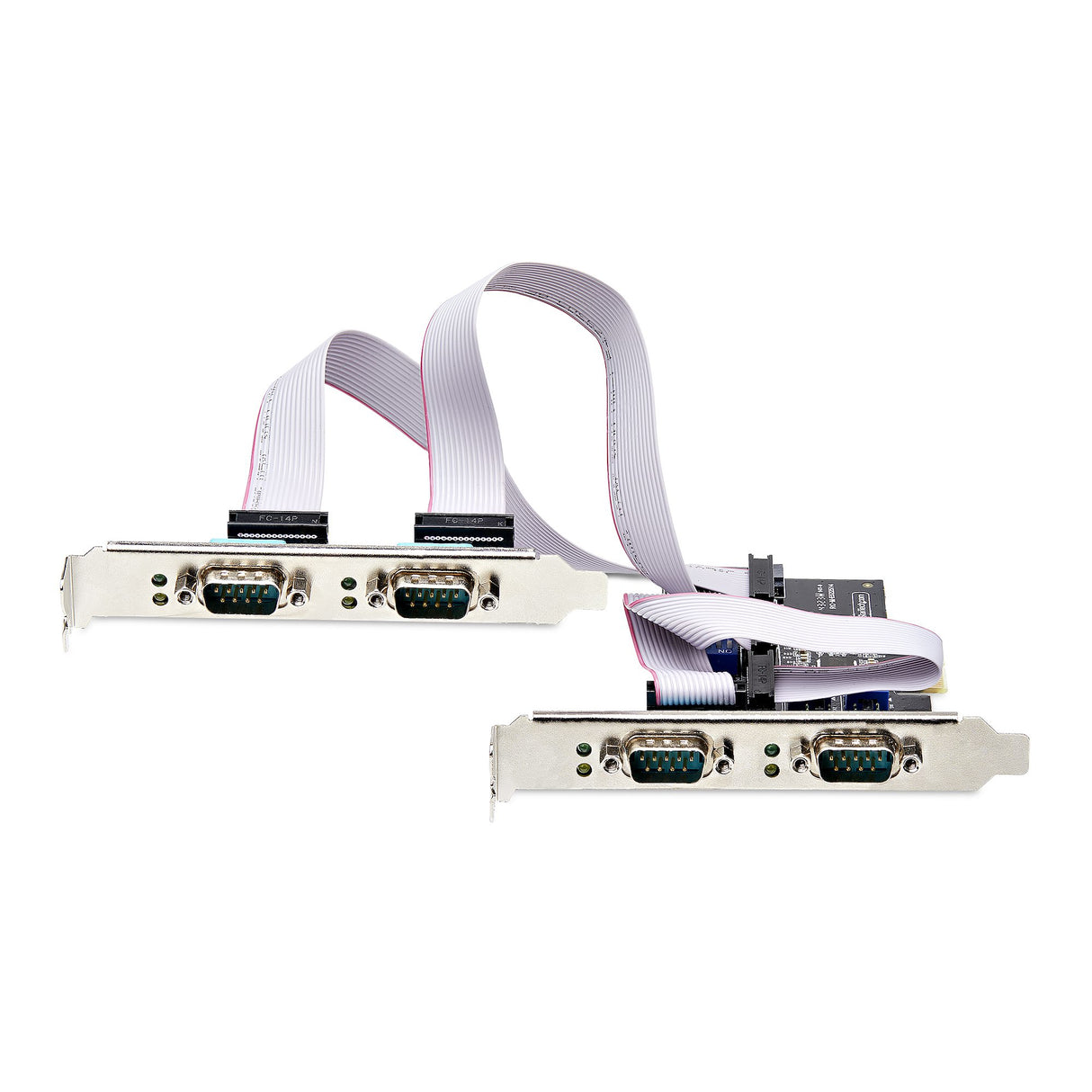 STARTECH 4-Port Serial PCIe Card | Quad-Port PCI Express to RS232|RS422|RS485 DB9 Serial Card | Standard|Low-Profile Brackets | 16C1050 UART | ESD Protection | Windows|Linux (PS74ADF-SERIAL-CARD) (PS74ADF-SERIAL-CARD)
