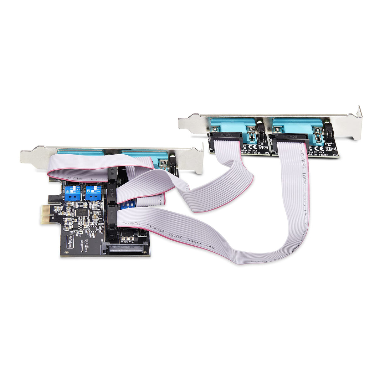 STARTECH 4-Port Serial PCIe Card | Quad-Port PCI Express to RS232|RS422|RS485 DB9 Serial Card | Standard|Low-Profile Brackets | 16C1050 UART | ESD Protection | Windows|Linux (PS74ADF-SERIAL-CARD) (PS74ADF-SERIAL-CARD)