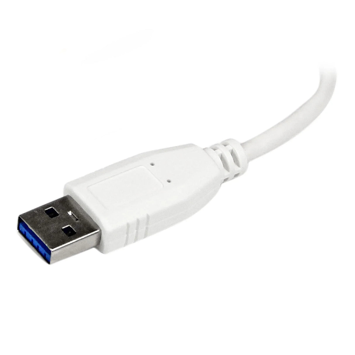 STARTECH 4 Port USB 3.0 Hub - Built-in Cable - Compact - SuperSpeed - White - USB Splitter - USB Port Expander - USB 3 Hub (ST4300MINU3W) (ST4300MINU3W)