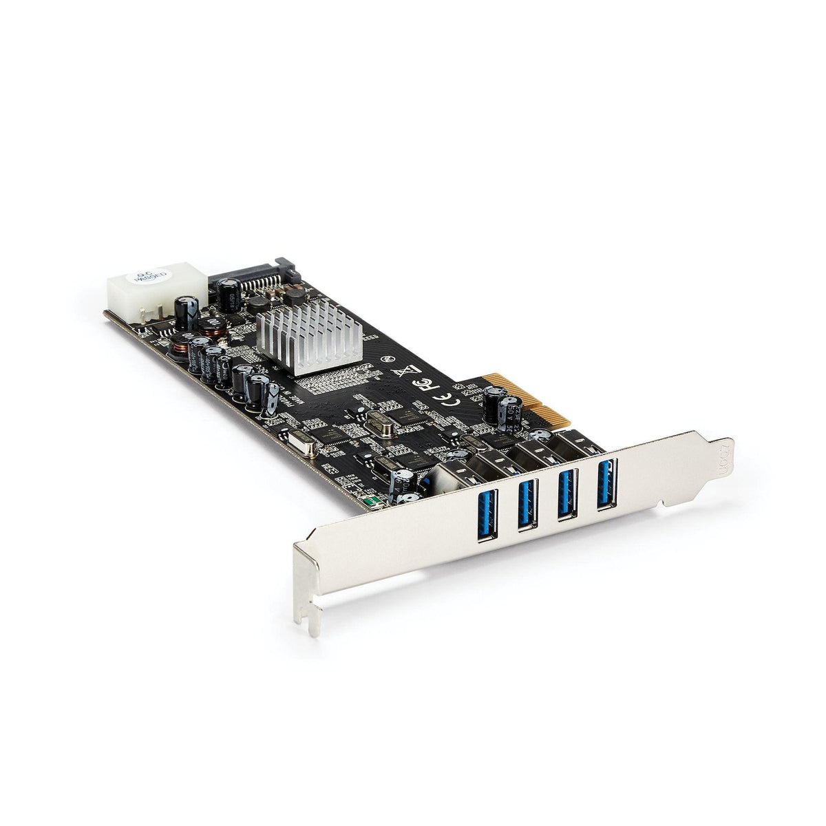 STARTECH 4 Port USB 3.0 PCIe Card w| 4 Dedicated 5Gbps Channels (USB 3.1 Gen 1) - UASP - SATA | LP4 Power - PCI Express Adapter Card (PEXUSB3S44V) (PEXUSB3S44V)