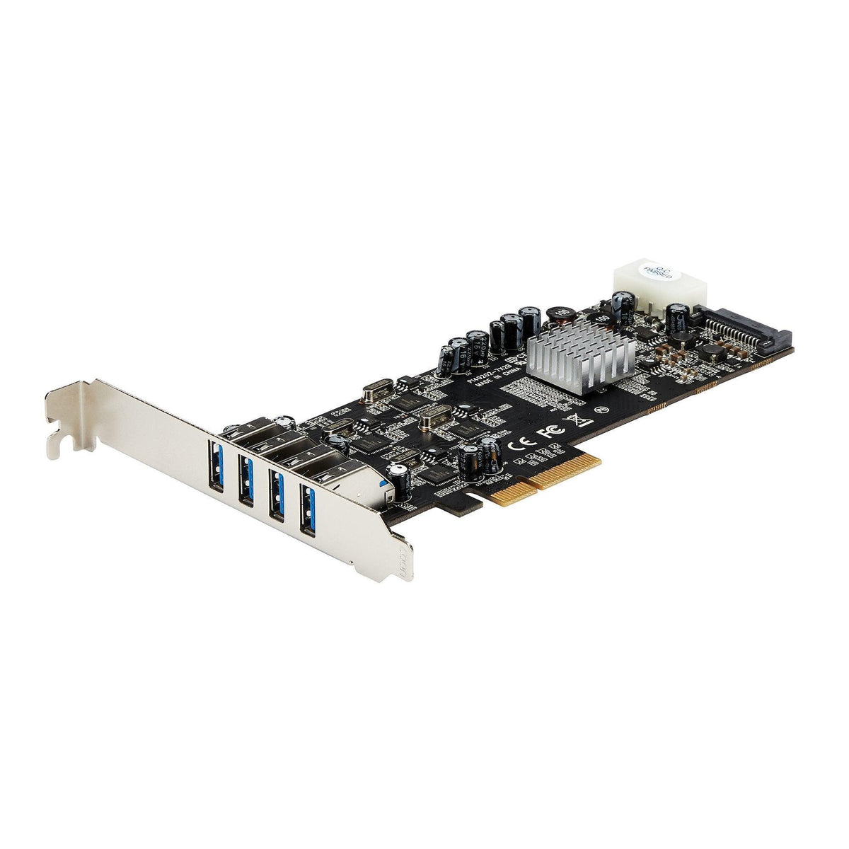 STARTECH 4 Port USB 3.0 PCIe Card w| 4 Dedicated 5Gbps Channels (USB 3.1 Gen 1) - UASP - SATA | LP4 Power - PCI Express Adapter Card (PEXUSB3S44V) (PEXUSB3S44V)