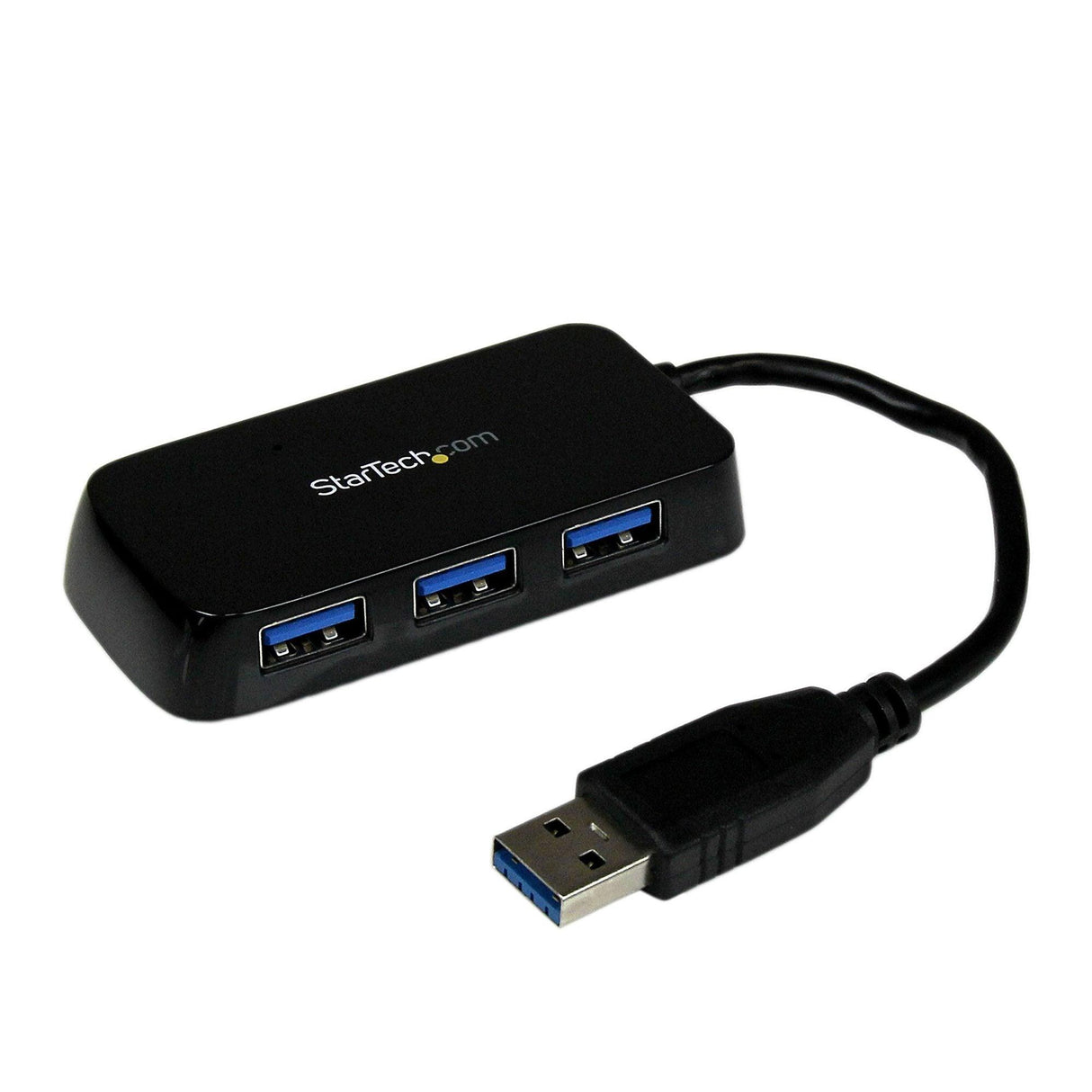 STARTECH 4-Port USB 3.0 SuperSpeed Hub - Portable Mini Multiport USB Travel Dock - USB Extender Black for Business PC|Mac | laptops (ST4300MINU3B) (ST4300MINU3B)