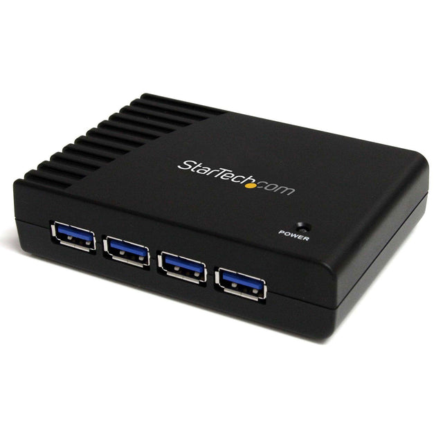 STARTECH 4-Port USB 3.0 SuperSpeed Hub with Power Adapter - 5Gbps - Portable Multiport USB-A Dock IT Pro - USB Port Expansion Hub for PC|Mac (ST4300USB3) (ST4300USB3)