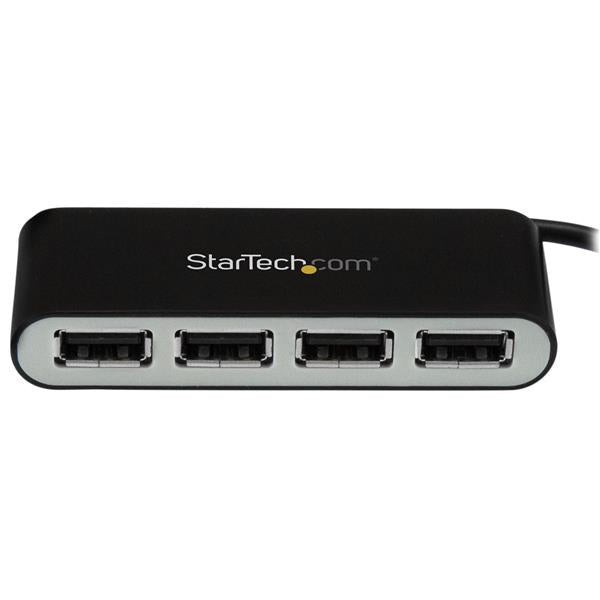 STARTECH 4 Port USB Hub - 4 x USB 2.0 port - Bus Powered - USB Adapter - USB Splitter - Multi Port USB Hub - USB 2.0 Hub (ST4200MINI2)