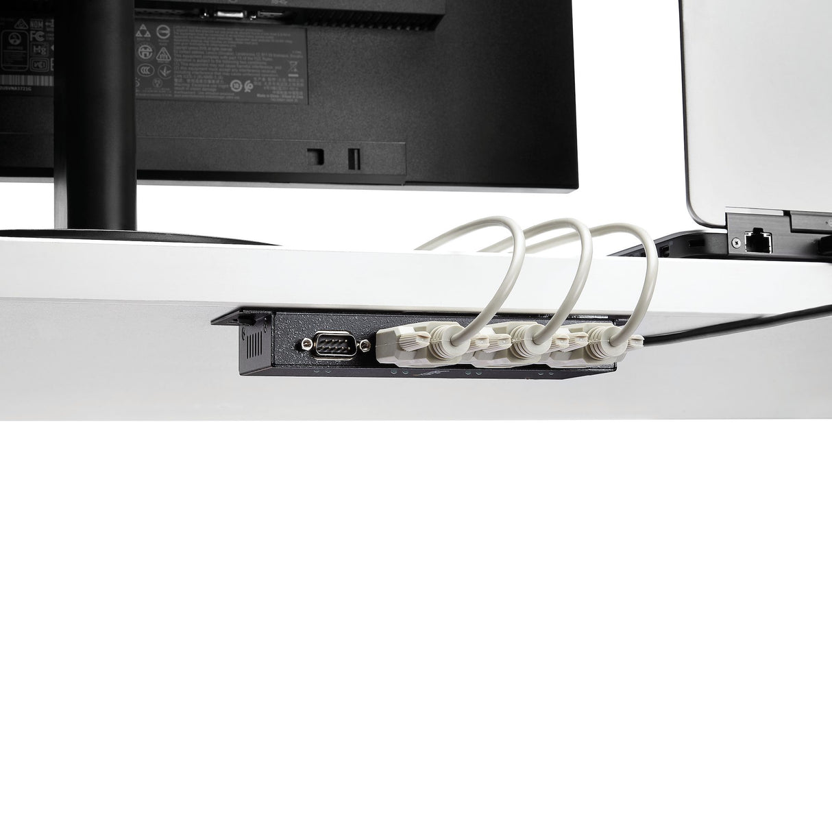STARTECH 4 Port USB to Serial RS232 Adapter - Wall Mount - Din Rail - COM Port Retention - FTDI USB to DB9 RS232 Hub (ICUSB2324I) (ICUSB2324I)