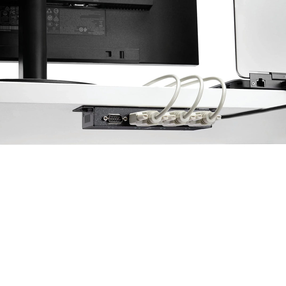 STARTECH 4 Port USB to Serial RS232 Adapter - Wall Mount - Din Rail - COM Port Retention - FTDI USB to DB9 RS232 Hub (ICUSB2324I) (ICUSB2324I)