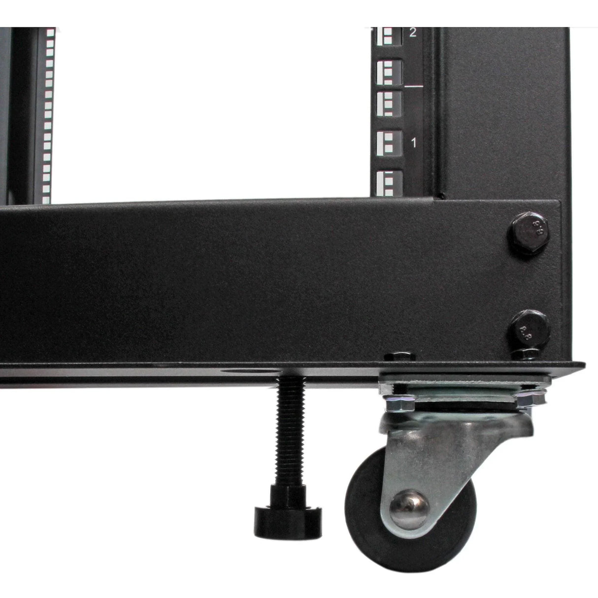STARTECH 4-Post 12U Mobile Open Frame Server Rack | 19in Network Rack with Wheels | Rolling Rack for Computer|AV|Data|IT Equipment - Casters | Leveling Feet or Floor Mounting (4POSTRACK12U) (4POSTRACK12U)